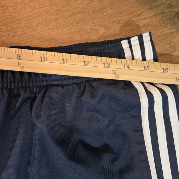 Adidas 3 Stripes Track Pants Men L Blue White Tapered Athletic Joggers Sportwear - Picture 9 of 13